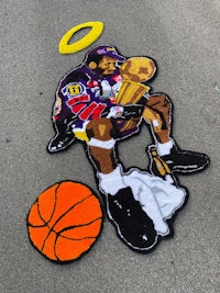 los angeles lakers nba championship rug